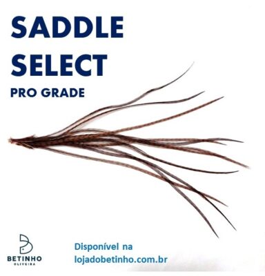 Pena Saddle(Costas de Galo) Pro Grade Marrom Grizzly Fina