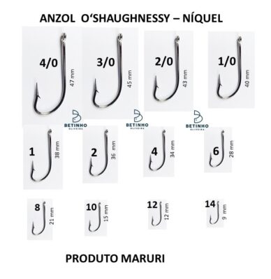 Anzol Streamer - o'shaughnessy níquel