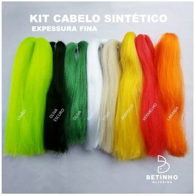 Kit Cabelo Sintético - Expessura Fina